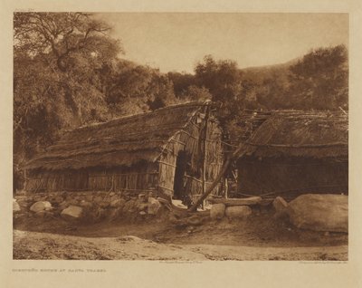 Diegueño House at Santa Ysabel by Edward S. Curtis