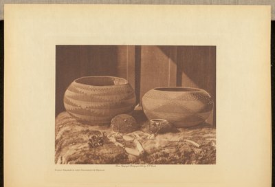 Pomo Baskets and Magnesite Beads by Edward S. Curtis