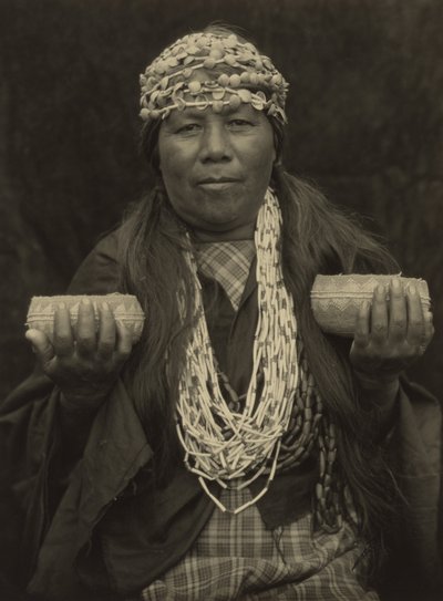 Susie Little - Hoopa Medicine Woman by Edward S. Curtis