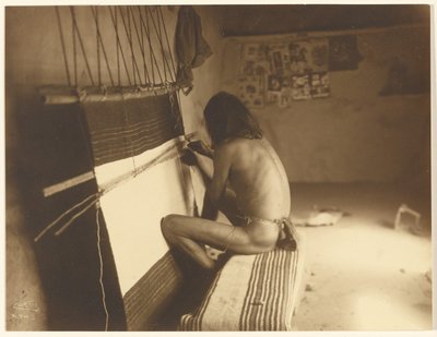 The Weaver - Hopi by Edward S. Curtis