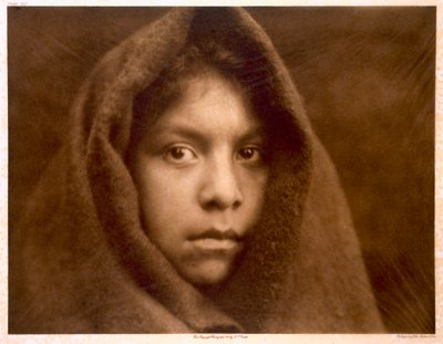 A Makah Maiden by Edward Sheriff (after) Curtis