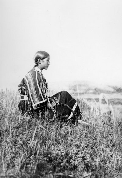 Piegan Girl Day-dreaming by Edward Sheriff Curtis
