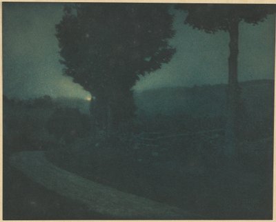 Road into the Valley -- Moonrise by Edward Steichen