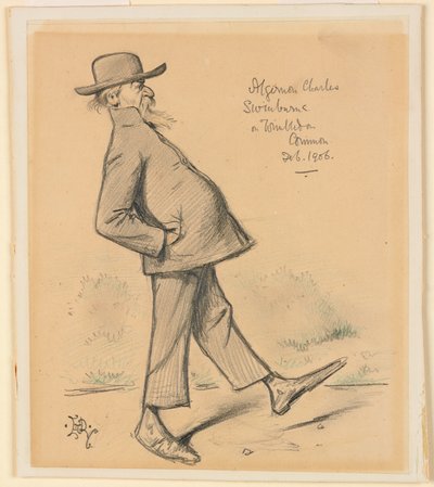 Algernon Charles Swinburne on Wimbledon Common by Edward Tennyson Reed