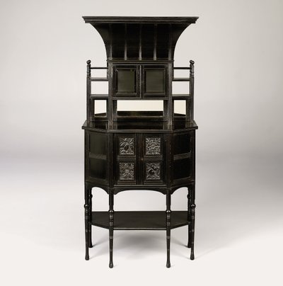 An Ebonised Cabinet by Edward William Godwin