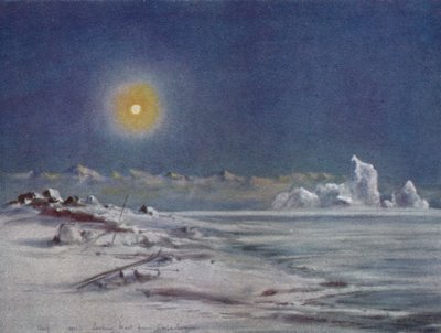 Looking West from Cape Evans by Charles Edward Wilson