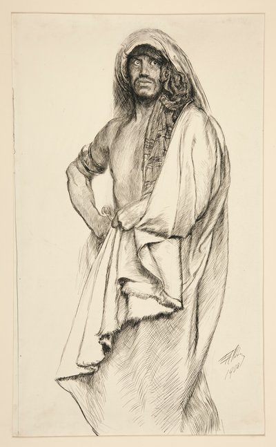 Aaron, from Titus Andronicus by Edwin Austin Abbey