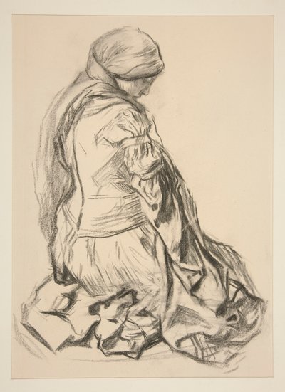 Drapery Study by Edwin Austin Abbey