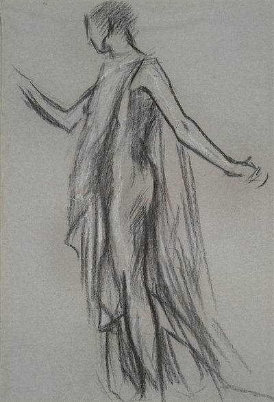 Early figure study by Edwin Austin Abbey
