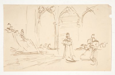 Early Study for by Edwin Austin Abbey