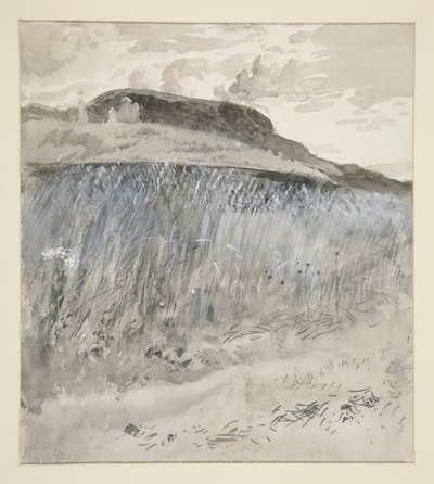 Landscape - Fields by Edwin Austin Abbey