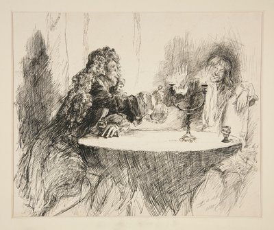 Sketch for The Noble Patron by Edwin Austin Abbey