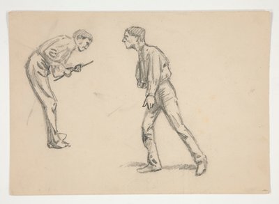 Study of Two Men by Edwin Austin Abbey