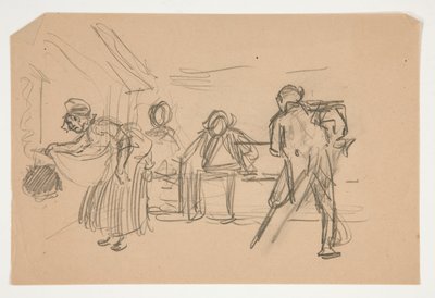 Unidentified Illustration for Oliver Goldsmith by Edwin Austin Abbey