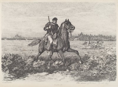 The Advance of the Cavalry by Edwin Forbes