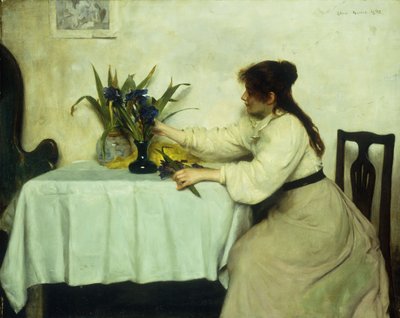 Arranging the Flowers by Edwin Harris