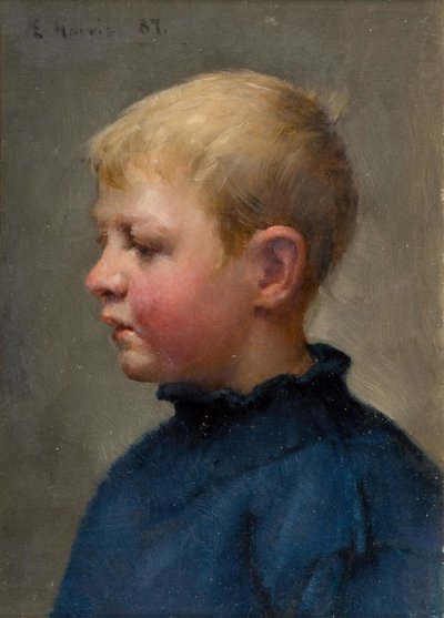 Head of a Fisher Boy by Edwin Harris