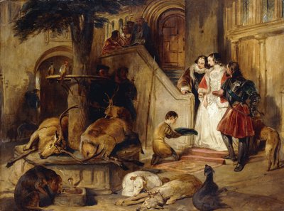 A Courtyard in the Olden Time by Edwin Landseer