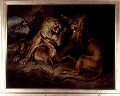 Lions at a Kill by Edwin Landseer