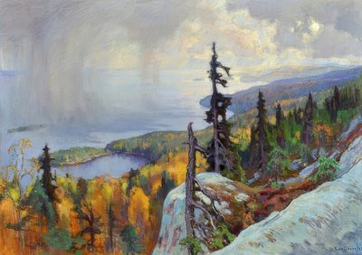 Landscape (Maisema Kolilta). 1930 by Eero Järnefelt