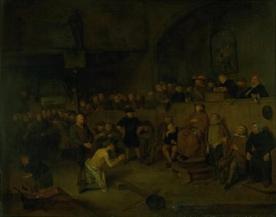 A Trial by Egbert van I Heemskerck