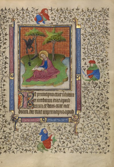 Saint John on Patmos by Egerton Master