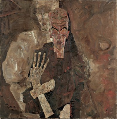 Self-Seer II (Death and Man) by Egon Schiele