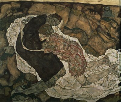 Death and the Maiden by Egon Schiele