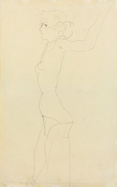 Female Nude by Egon Schiele