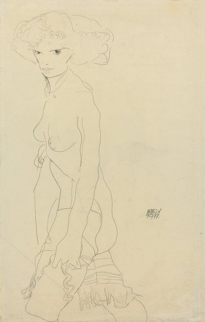 Female Nude, 1911 by Egon Schiele