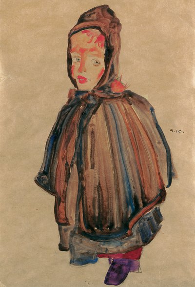 Girl with Hood by Egon Schiele