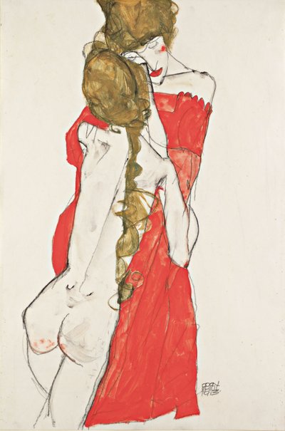 Mother and Daughter by Egon Schiele