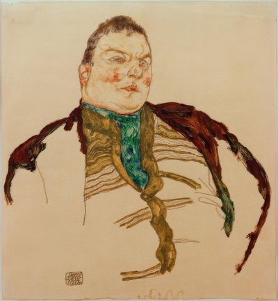 Portrait of a Fat Man by Egon Schiele