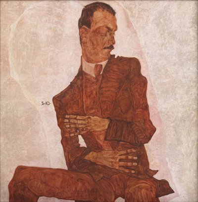 Portrait of Arthur Roessler by Egon Schiele