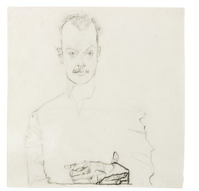 Portrait of Arthur Roessler by Egon Schiele