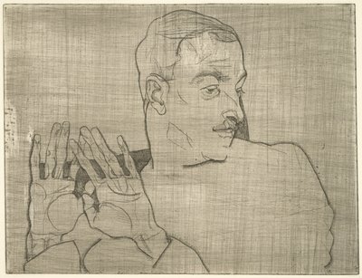 Portrait of Arthur Roessler by Egon Schiele