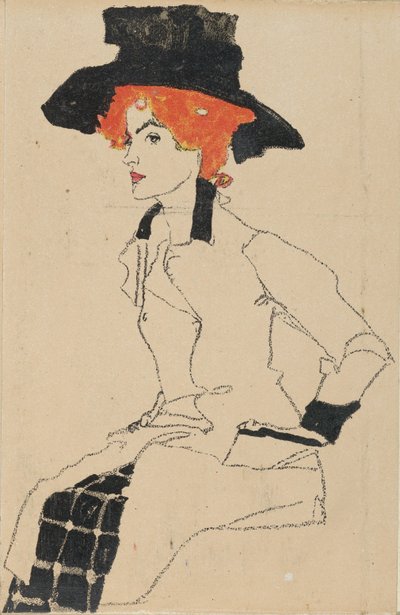 Portrait of a Woman by Egon Schiele