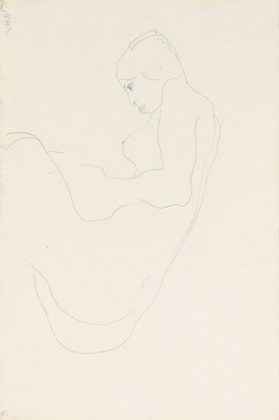 Seated Nude by Egon Schiele