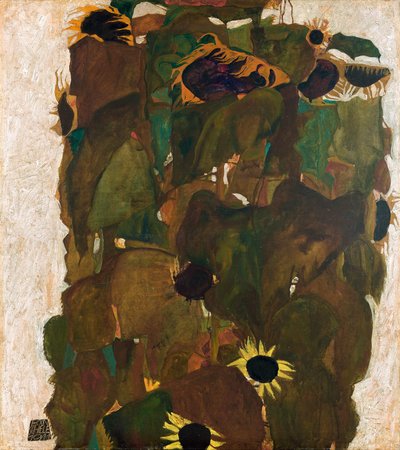 Sunflowers I by Egon Schiele