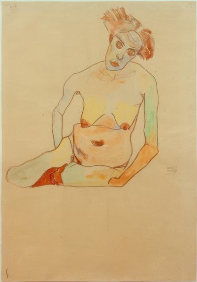Female Nude by Egon Schiele
