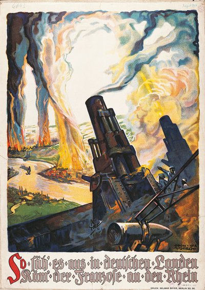 Propaganda poster from World War I by Egon Tschirch