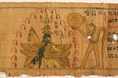 Magic Papyrus, Late Dynastic, Ptolemaic Period (332-30 BC) by Egyptian