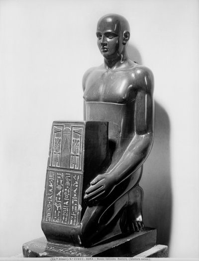 Naophorous Statue of a Man by Egyptian