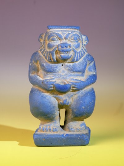 Statuette of Bes by Egyptian