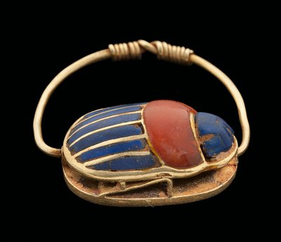 Scarab Finger Ring, Middle Kingdom by Egyptian 12th Dynasty