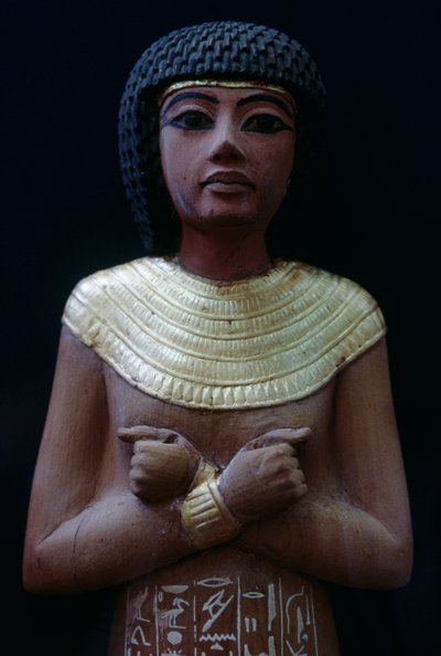 Funerary Statuette (Ushabti) by Egyptian 18th Dynasty