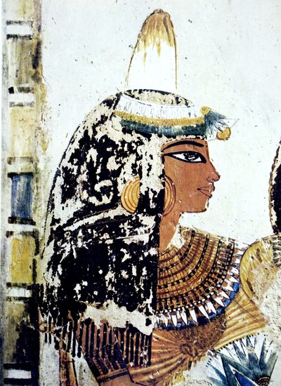 Egyptian Tomb Wall Painting by Egyptian Egyptian
