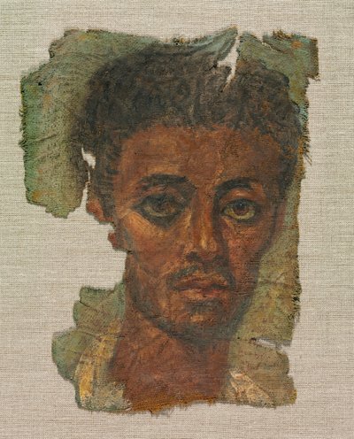 Funerary Portrait of a Man by Egyptian School