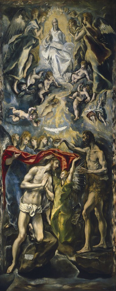 The Baptism of Christ, 1597-1600 by El Greco