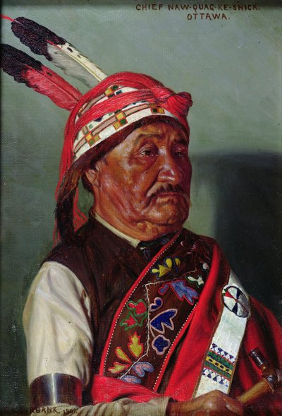 Chief Naw-quag-ke-shick by Elbridge Ayer Burbank